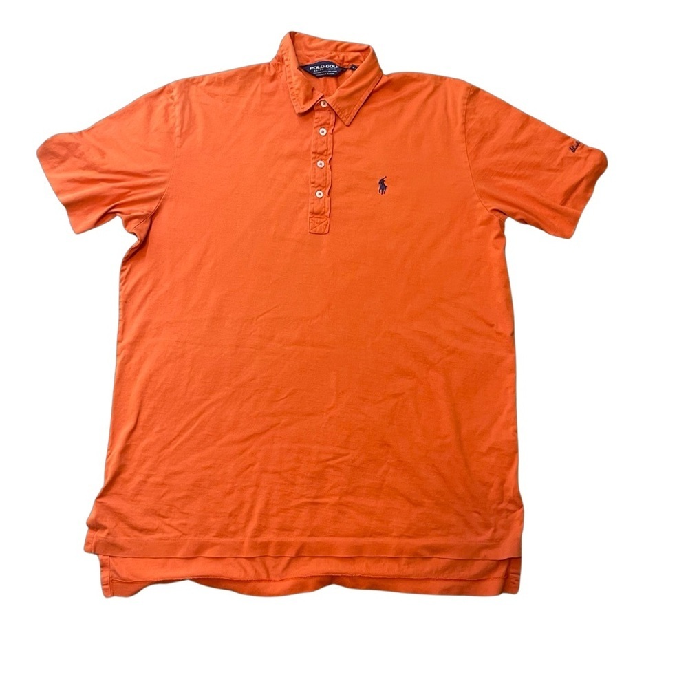 Polo golf Ralph Lauren Pima cotton shirt men size large light weight (flawed)